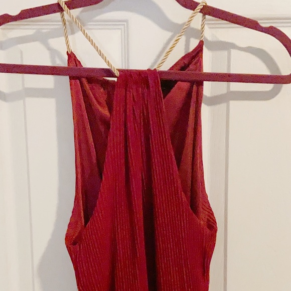 Goddess dress with gold detailing dress - Picture 2 of 4